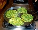 A picture of step 7 of Kaddu Ke Patte Ka Vada Orissa style.