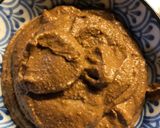 A picture of step 2 of Chocolate raspberry cashew frosting - vegan.