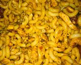 A picture of step 5 of Masala Macaroni.