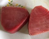 A picture of step 1 of Fresh Tuna Ceviche with Mango.