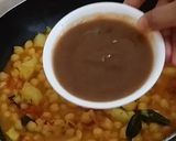 A picture of step 6 of Chana Masala Chat.