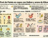Foto del paso 6 de la receta: Puré de Patata en Copos con Daikon y Arena de Kikos