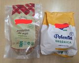Foto del paso 1 de la receta: Polenta de harina de maíz orgánica con "boloñesa" de soja texturizada orgánica 🌽 🌱