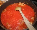 Foto del paso 8 de la receta: Salmón con tocino y salsa de tomate