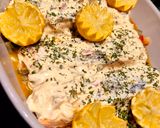 Une image de l'étape 5 de Pavés de saumon en cocotte à la crème citron 🍋 ciboulette échalotes.