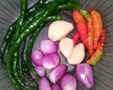 Foto langkah ke 1 dari resep Oseng Cabe Ijo Terong Kacang Panjang Tempe.