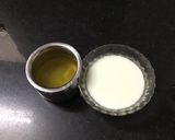 A picture of step 2 of Orange burfi.