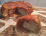Foto del paso 12 de la receta: Torta invertida de duraznos pelones y banana🍌🍑