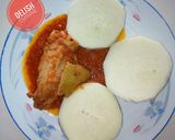 A picture of step 3 of Boiled yam and stew.