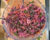 A picture of step 3 of Healthy slaw with seasonal kale.