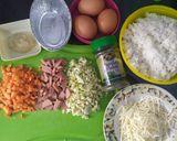 Foto langkah ke 1 dari resep Schotel Nasi Kukus.