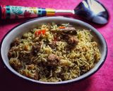 A picture of step 8 of Soya Chunks Pulav.