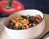 Makaron Udon z kurczakiem, marchewką i zieloną cebulką krok przepisu 8 zdjęcie