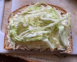 A picture of step 1 of Mayonnaise lettuce carrots sandwich.