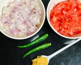 A picture of step 2 of Dal Makhni.