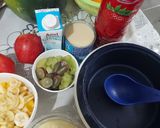 A picture of step 1 of Fruity Custard Delight.