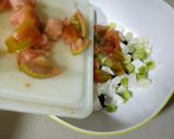 Foto del paso 7 de la receta: Ensalada de judías verdes multicolor 🤍🖤💜🧡💚❤️