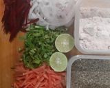 A picture of step 8 of Beetroot Paneer Roll.