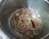 A picture of step 2 of Hyderabadi khichdi (red gram khichdi).