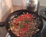Foto del paso 3 de la receta: Lasaña de zapallitos rellena con atún y carne, espinaca 🥬🥩