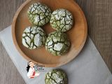 Matcha Crinkle Cookies (Cookies Retak)