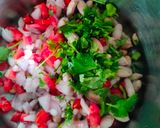 A picture of step 3 of Peanut salad.