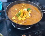A picture of step 7 of Kadai Paneer Masala.