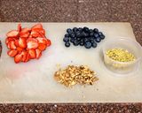 A picture of step 1 of BERRY NUTTY FROZEN YOGURT BARK 💕.