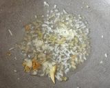 A picture of step 3 of Homemade Fettuccine pasta with arebita source.