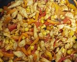 A picture of step 3 of Chicken Fajitas with Yogurt and Cheese.