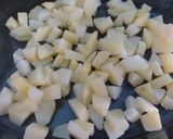 A picture of step 2 of Dahi Baray ki chat with papri topping😋.