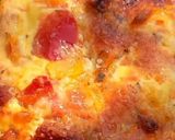 Une image de l'étape 6 de Tortilla au chorizo et poivron.