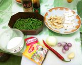 Foto langkah ke 1 dari resep 46. Tumis Kacang Panjang Tahu Tempe Kecap.