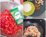 A picture of step 1 of Carrot Halwa with Milk Powder.