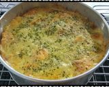 Foto langkah ke 10 dari resep Savoury Bread Pudding (Puding Roti Asin).