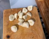 Une image de l'étape 10 de Poulet au lait de coco et poivrons.
