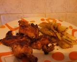Baked spicy honey chicken wings with potatoes recipe step 11 photo