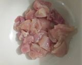 A picture of step 2 of Chicken Shaslik stick.