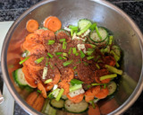 A picture of step 4 of Korean Style Cucumber Salad.