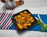 લીલી ડુંગળી અને બટેટાનું શાક(Lili dungli-bataka nu shak recipe in Gujarati) રેસીપી સ્ટેપ5ફોટો