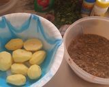 A picture of step 3 of Coconut green peas with potatoes.
