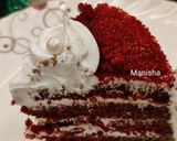 A picture of step 17 of Christmas special Red Velvet Cake 🎂.