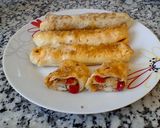 Foto del paso 12 de la receta: Gusanojaldres de pollo y pimiento🐛 - Gusanitos de hojaldre🍗