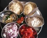 A picture of step 1 of Rajasthani Tikkar Paratha.