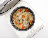 【白酒海鮮燉飯】的食譜步驟7照片