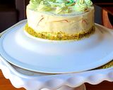 A picture of step 6 of Pistachio Saffron Cream Cake.