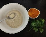 A picture of step 1 of Poori with Leftover Potato Sabji.