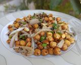 A picture of step 2 of Roasted Chana Chaat.