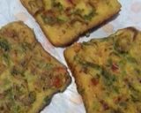 A picture of step 5 of Besan toast.