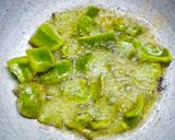 A picture of step 2 of Kadahi paneer.